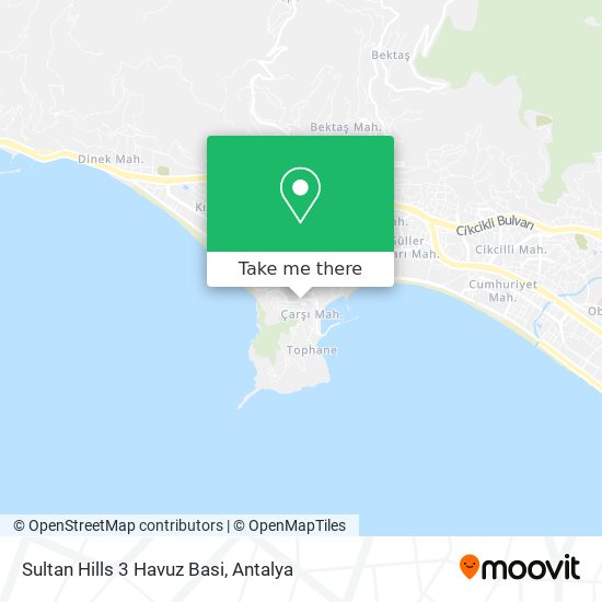 Sultan Hills 3 Havuz Basi map