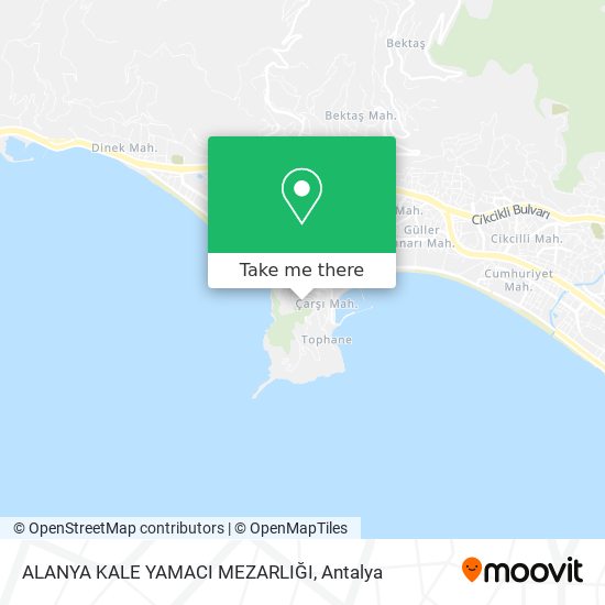 ALANYA KALE YAMACI MEZARLIĞI map