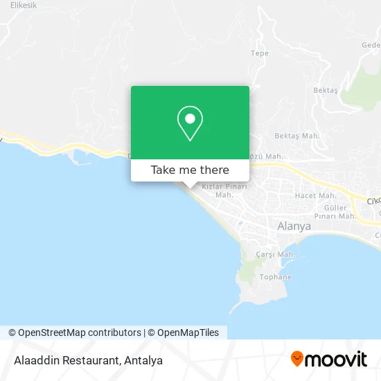 Alaaddin Restaurant map