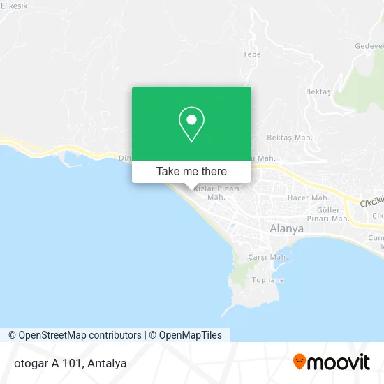 otogar A 101 map