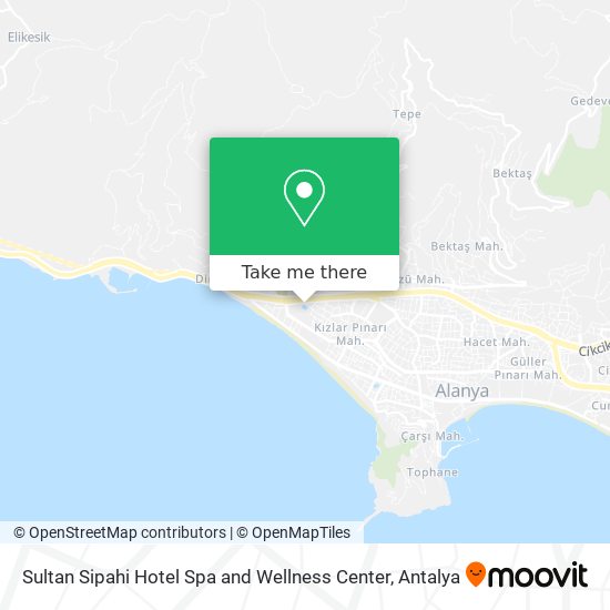 how to get to sultan sipahi hotel spa and wellness center in alanya by bus