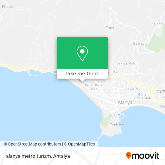 alanya metro turizm map