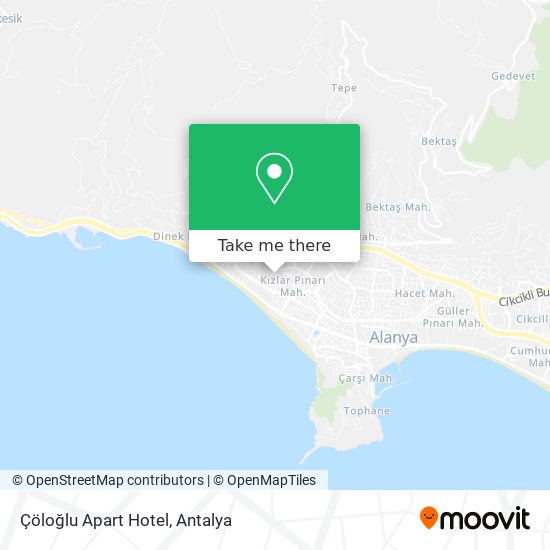 how to get to cologlu apart hotel in alanya by bus