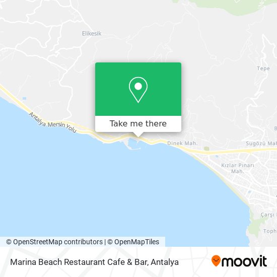 Marina Beach Restaurant Cafe & Bar map