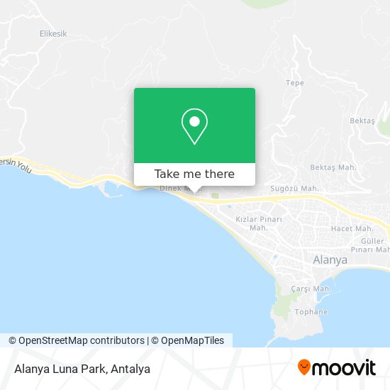 Alanya Luna Park map