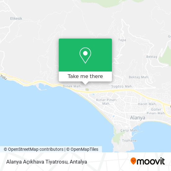 Alanya Açıkhava Tiyatrosu map