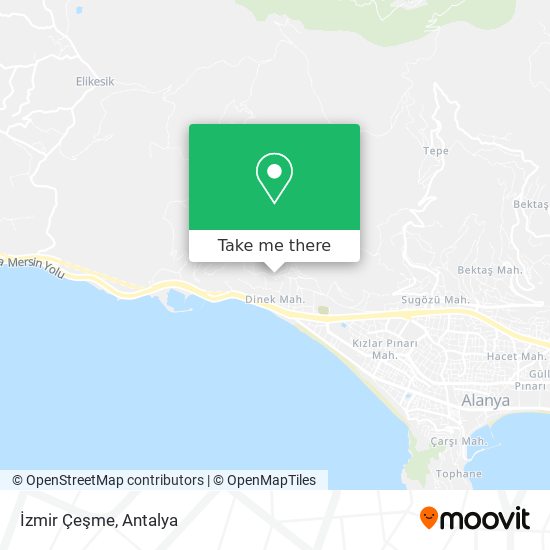 İzmir Çeşme map
