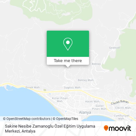 Sakine Nesibe Zamanoglu Özel Eğitim Uygulama Merkezi map