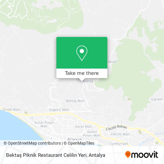 Bektaş Piknik Restaurant Celilin Yeri map