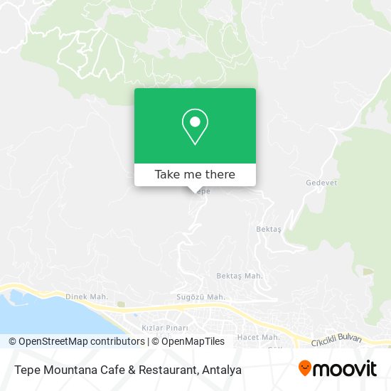Tepe Mountana Cafe & Restaurant map