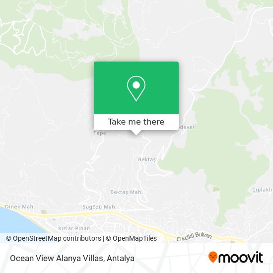Ocean View Alanya Villas map