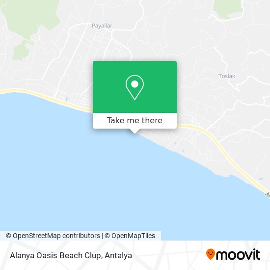 Alanya Oasis Beach Clup map