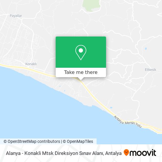 Alanya - Konakli Mtsk Direksiyon Sınav Alanı map