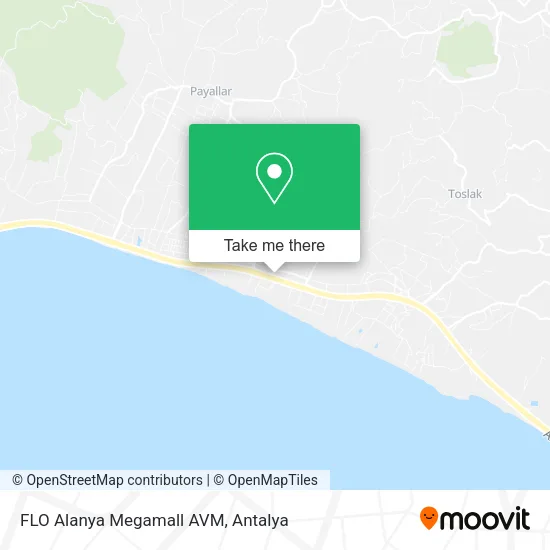 FLO Alanya Megamall AVM map