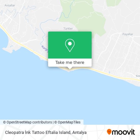 Cleopatra İnk Tattoo Eftalia Island map