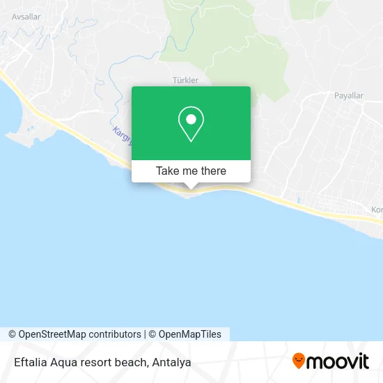 Eftalia Aqua resort beach map