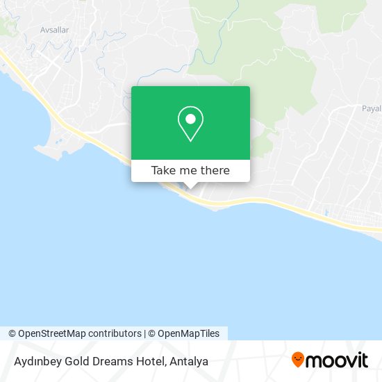 Aydınbey Gold Dreams Hotel map