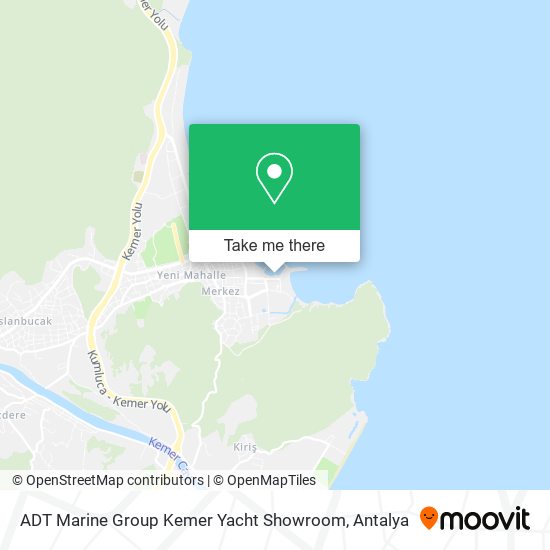 ADT Marine Group Kemer Yacht Showroom map