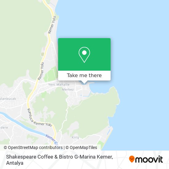 Shakespeare Coffee & Bistro G-Marina Kemer map