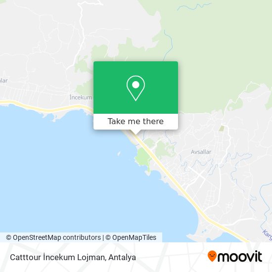 Catttour İncekum Lojman map