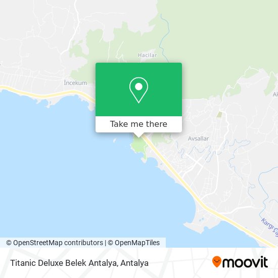 Titanic Deluxe Belek Antalya map