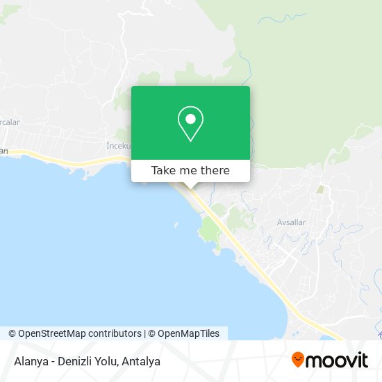 Alanya - Denizli Yolu map