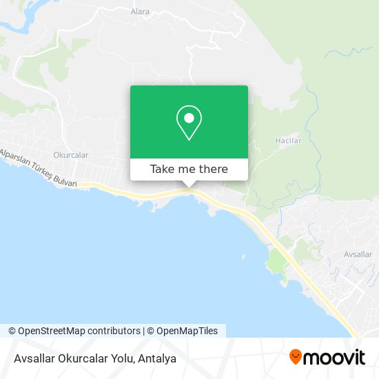 Avsallar Okurcalar Yolu map