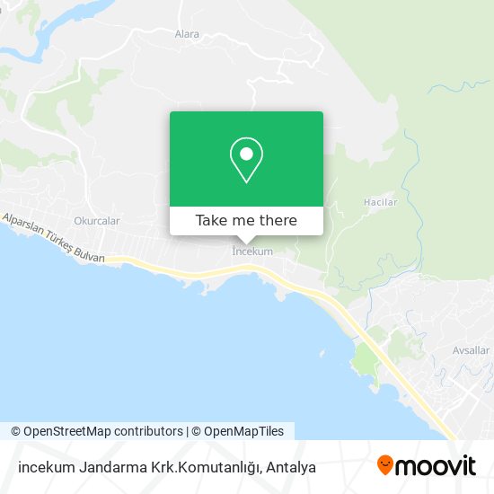 incekum Jandarma Krk.Komutanlığı map