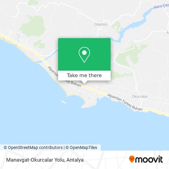 Manavgat-Okurcalar Yolu map