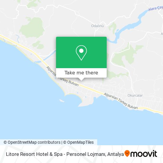 Litore Resort Hotel & Spa - Personel Lojmanı map