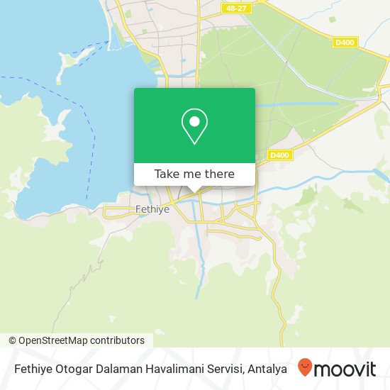 Fethiye Otogar Dalaman Havalimani Servisi map