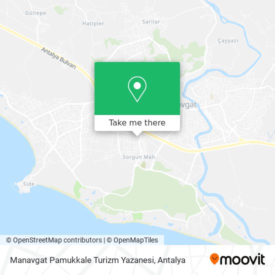 Manavgat Pamukkale Turizm Yazanesi map