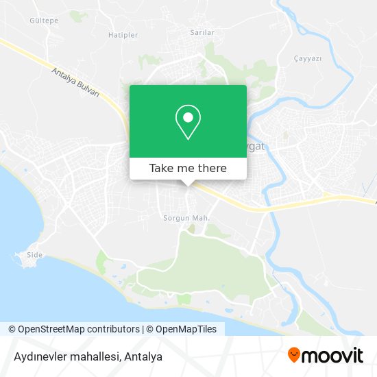 Aydınevler mahallesi map
