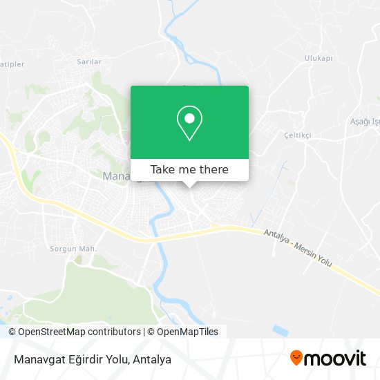 Manavgat Eğirdir Yolu map