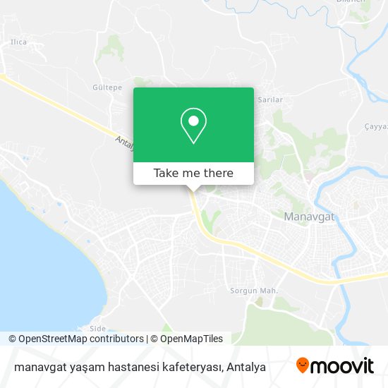 manavgat yaşam hastanesi kafeteryası map