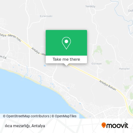 ılıca mezarlığı map