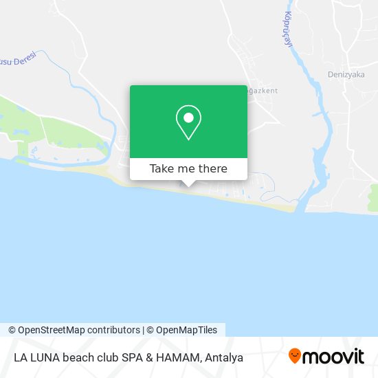 LA LUNA beach club SPA & HAMAM map