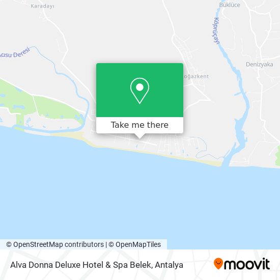 Alva Donna Deluxe Hotel & Spa Belek map