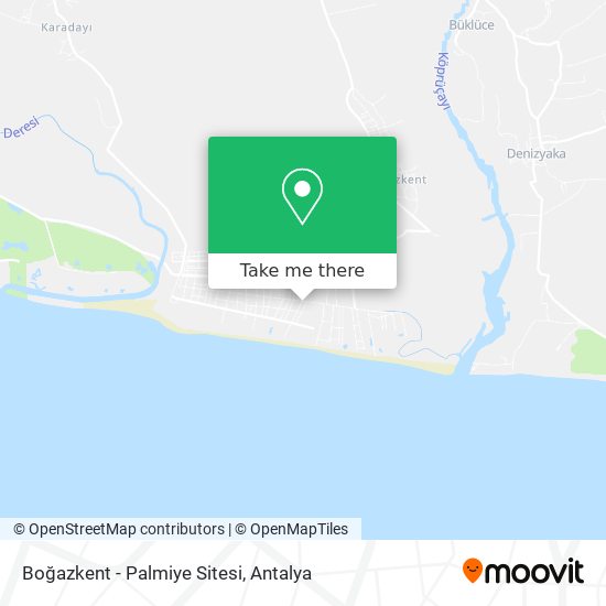 Boğazkent - Palmiye Sitesi map