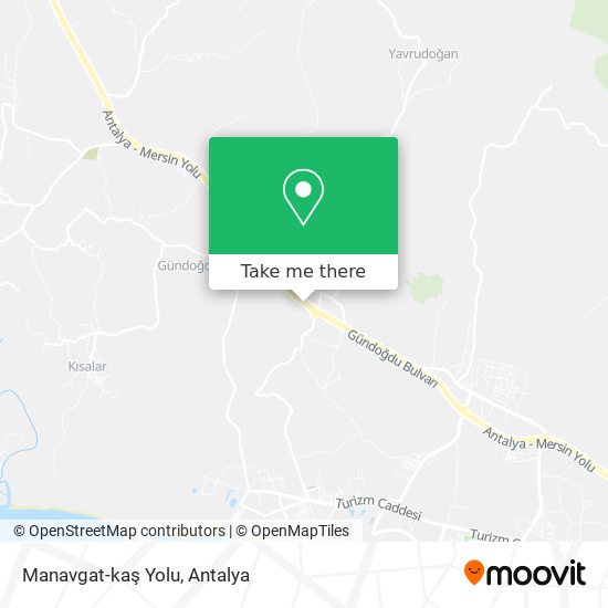 Manavgat-kaş Yolu map