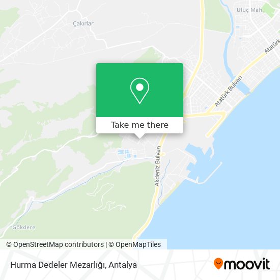 Hurma Dedeler Mezarlığı map
