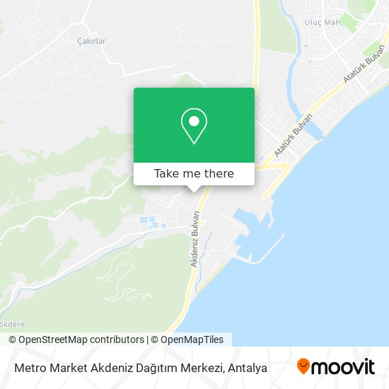 Metro Market Akdeniz Dağıtım Merkezi map