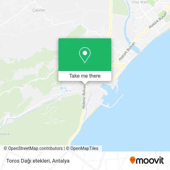 Toros Dağı etekleri map