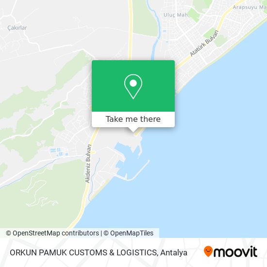 ORKUN PAMUK CUSTOMS & LOGISTICS map
