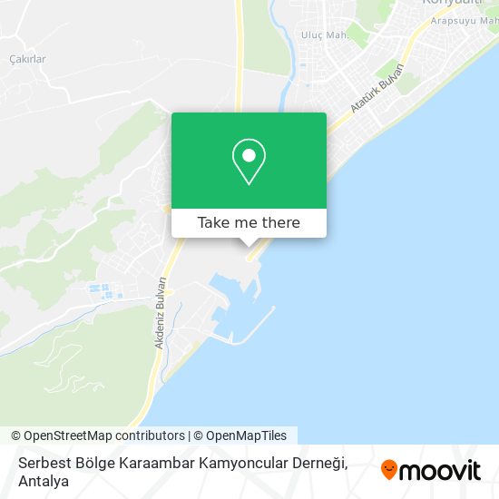 Serbest Bölge Karaambar Kamyoncular Derneği map