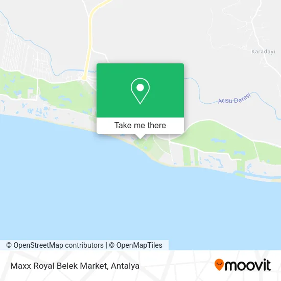 Maxx Royal Belek Market map
