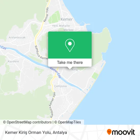 Kemer Kiriş Orman Yolu map