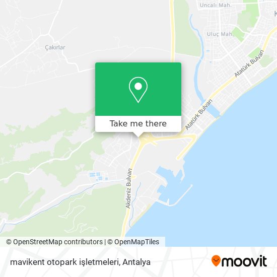 mavikent otopark işletmeleri map