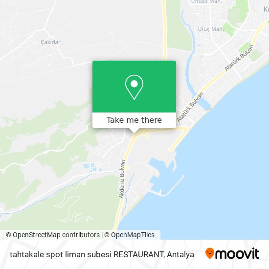 tahtakale spot liman subesi RESTAURANT map