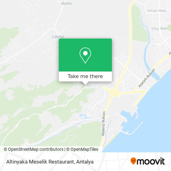 Altinyaka Meselik Restaurant map